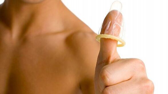 condom on teenager's finger and penis enlargement